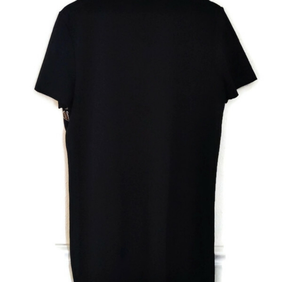 ZARA Tribal Black and Yellow Print Dress  Crepe Background Size XL - Picture 2 of 3